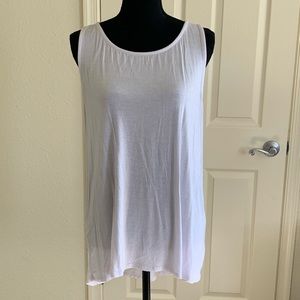 SHANLEY | Loose White Long Sleeveless Top